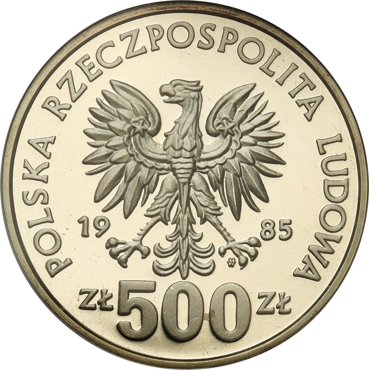 PRL. 500 złotych 1985 Wiewiórka